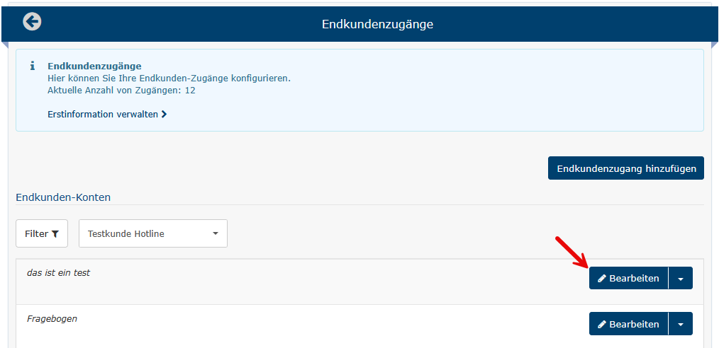 “Endkundenzugang